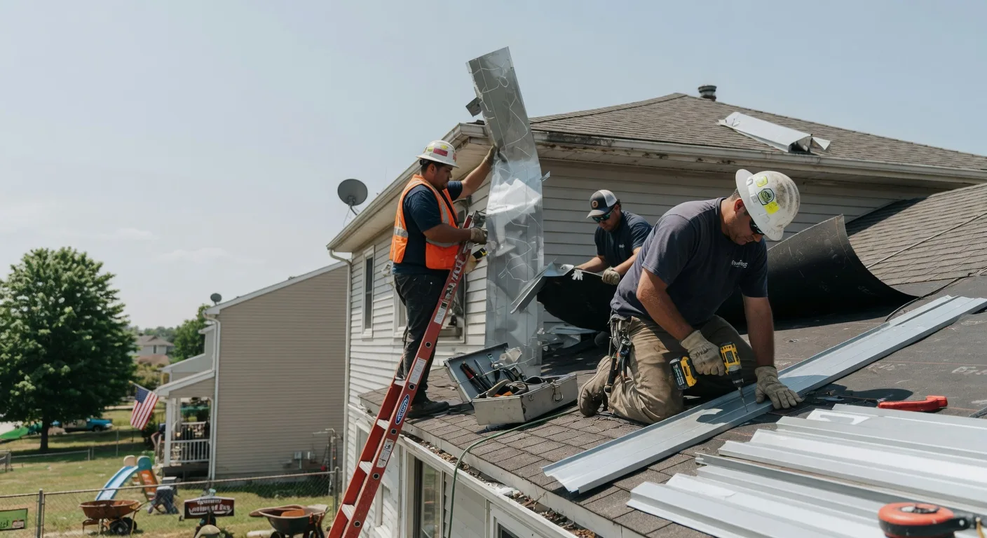 Storm Damage Metal Roof Repair in Findley Lake, NY